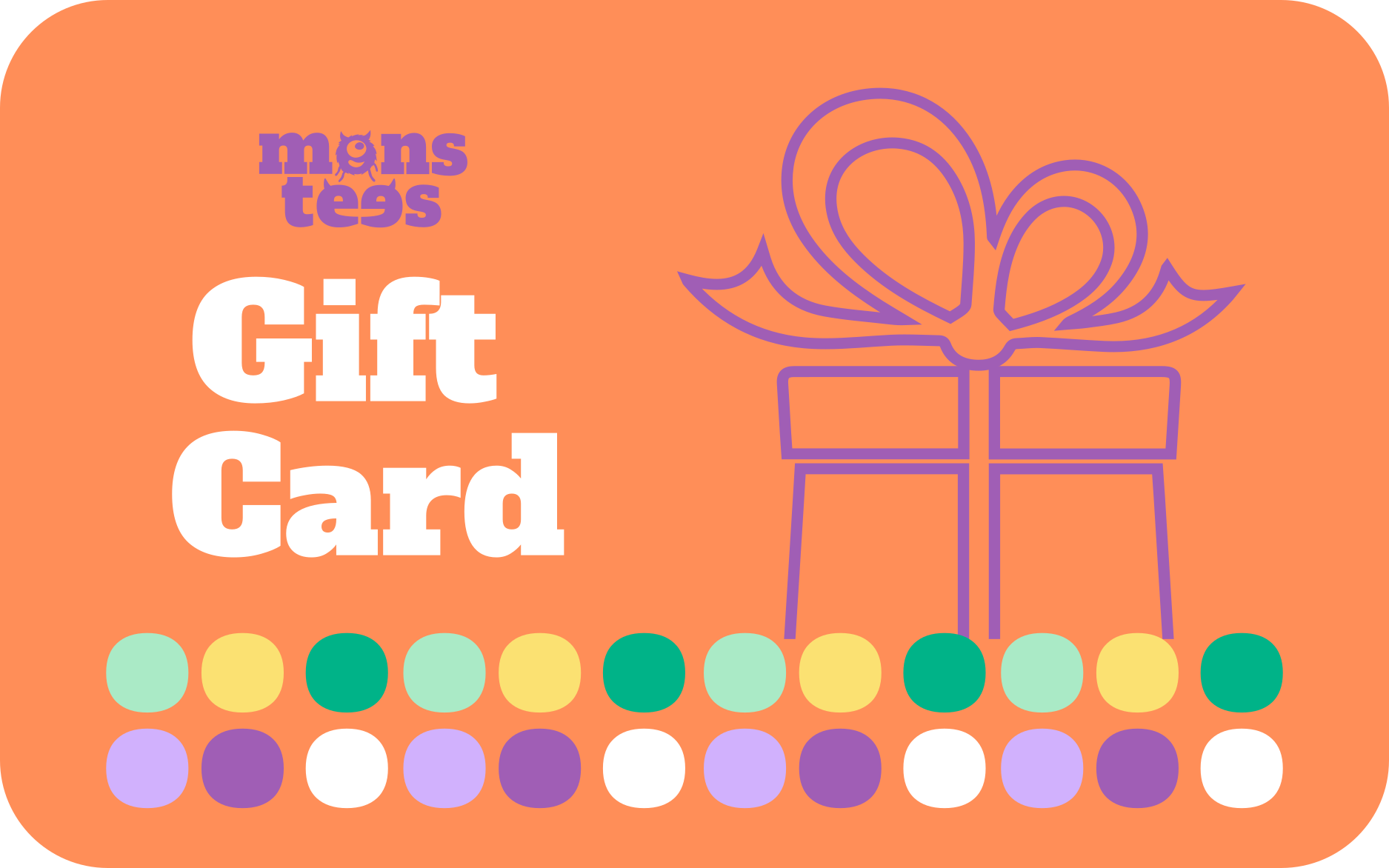 Monstees gift card