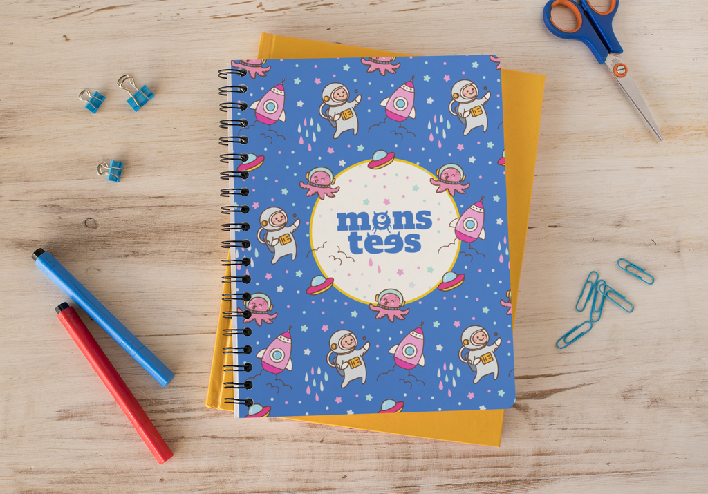 Blue Space Notebook A5