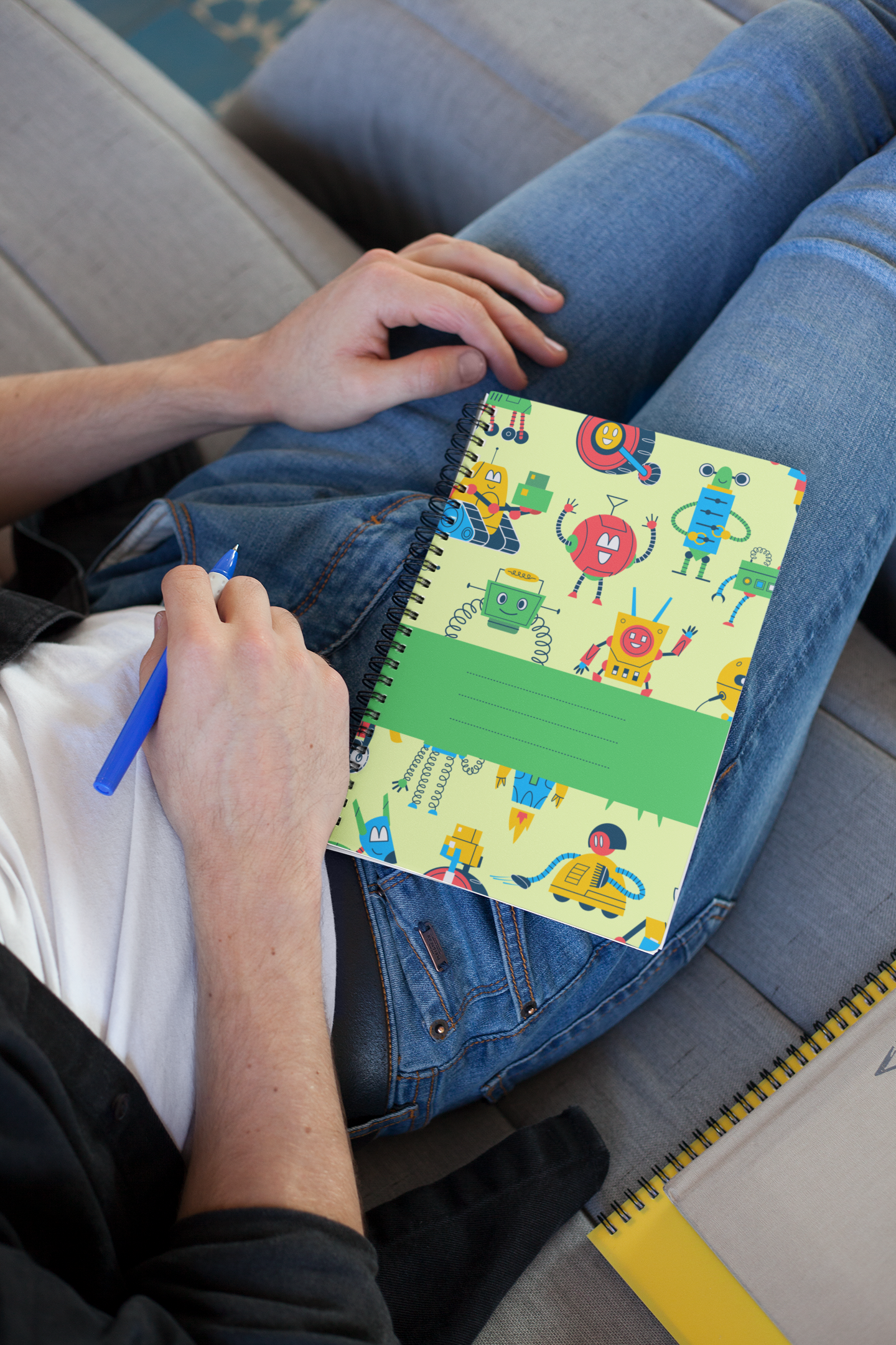 Green Robot Notebook A5