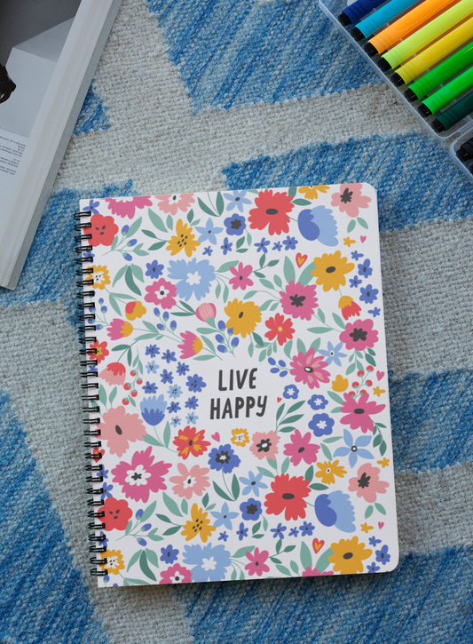 Live Happy Notebook A5