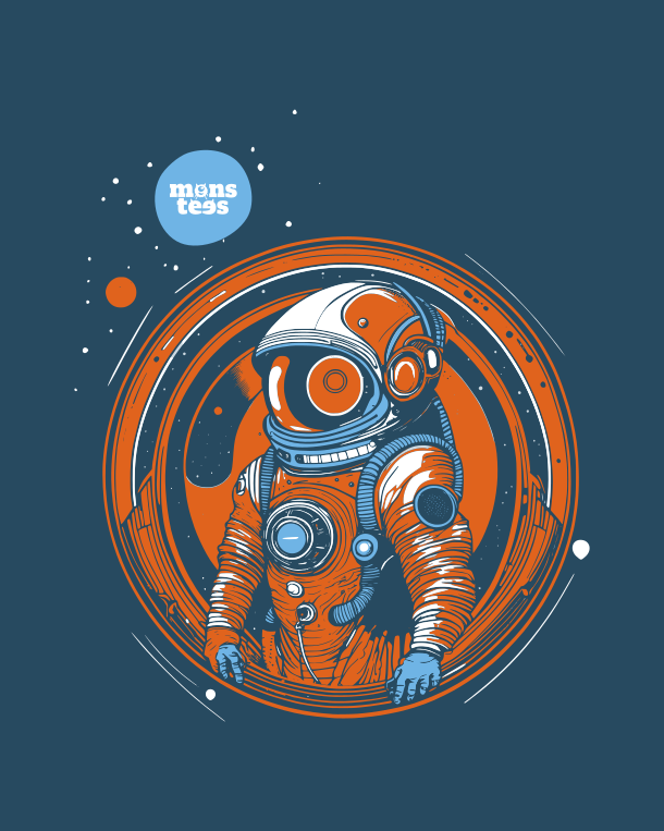 Orange Monstronaut Boys(7-14Y)