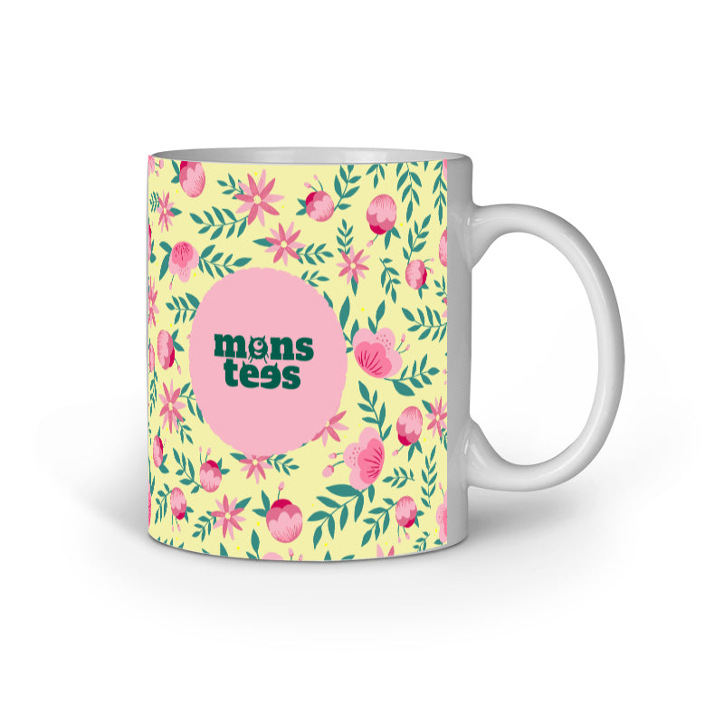 Pink Floral Mug