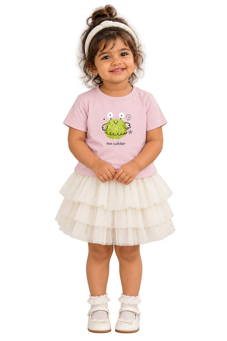 Anaya front in The cuddler tee