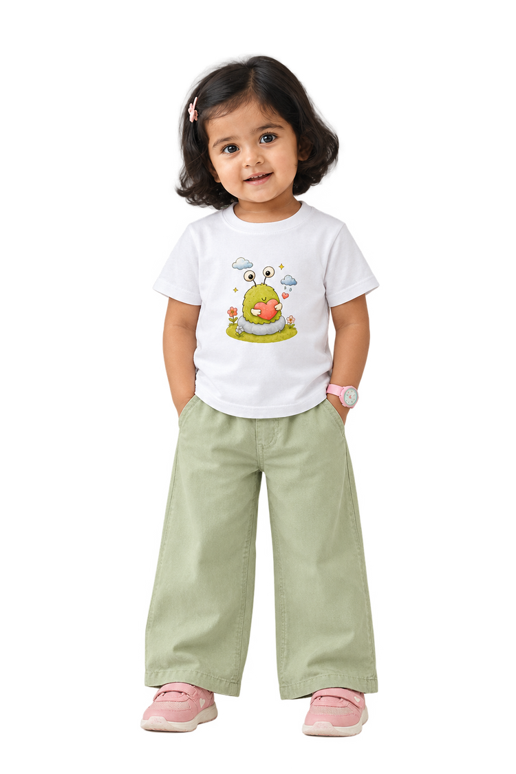 Anaya in the heart monster tee, front
