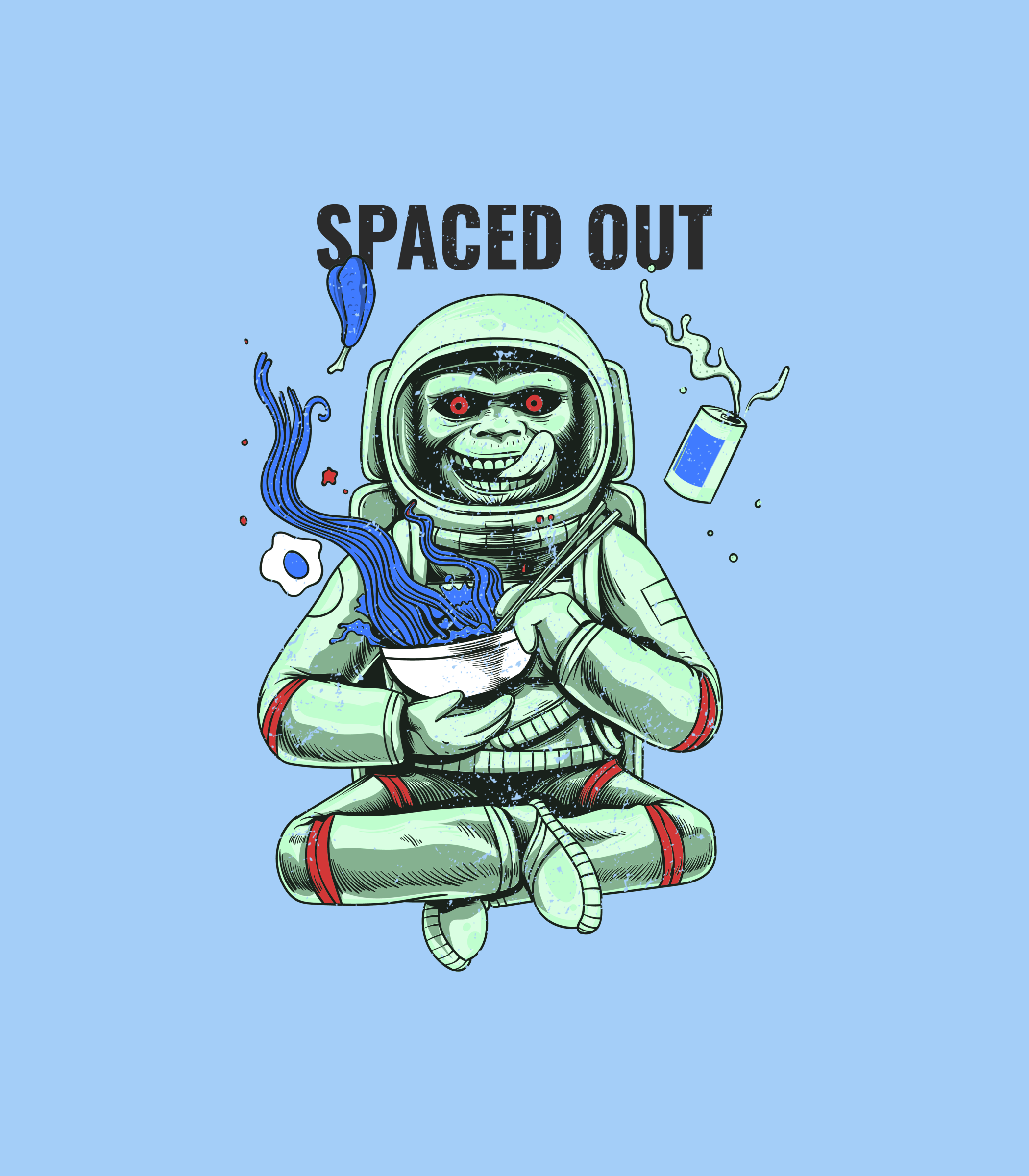 Spaced out cotton stretch