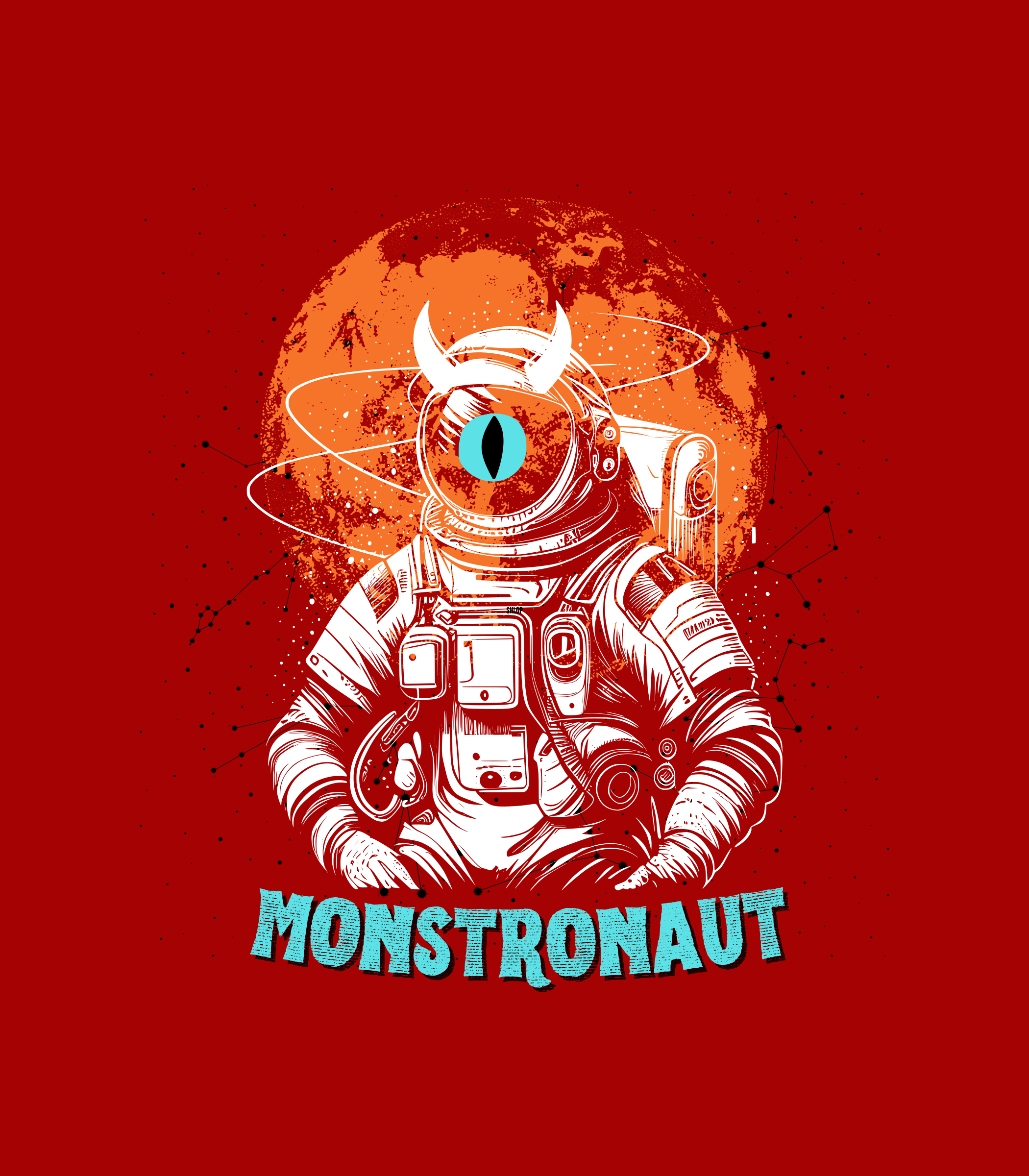 Monstronaut cotton stretch