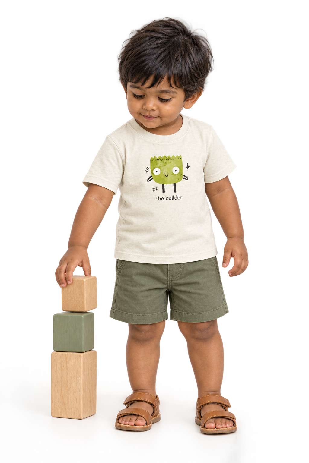 Dev stacking blocks, The builder