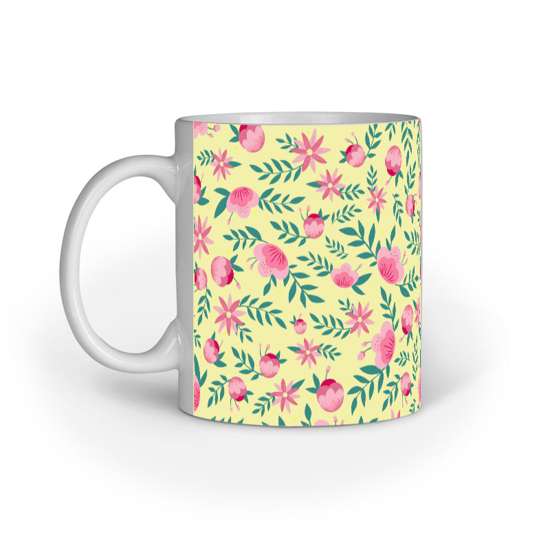 Pink Floral Mug