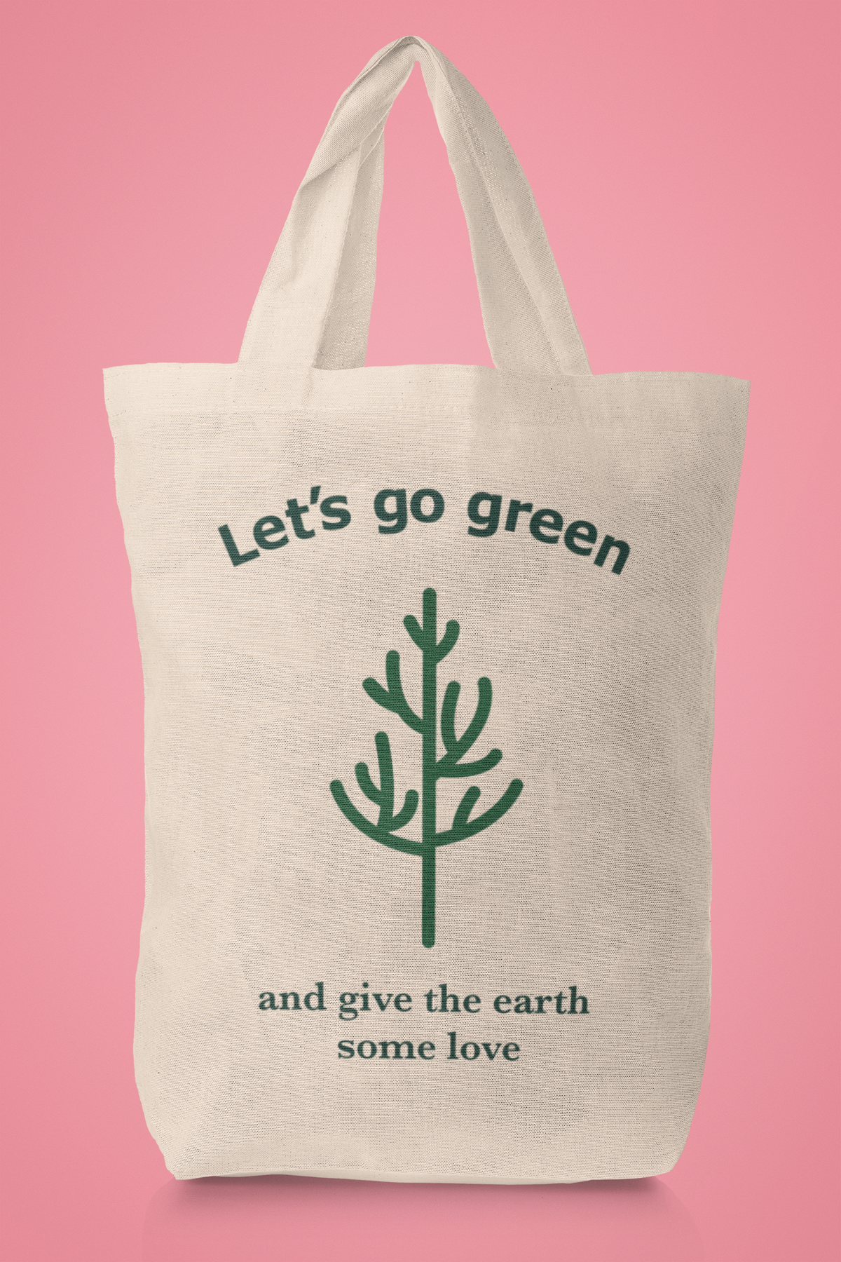 Let's_go_green_tote_bag_with_zipper