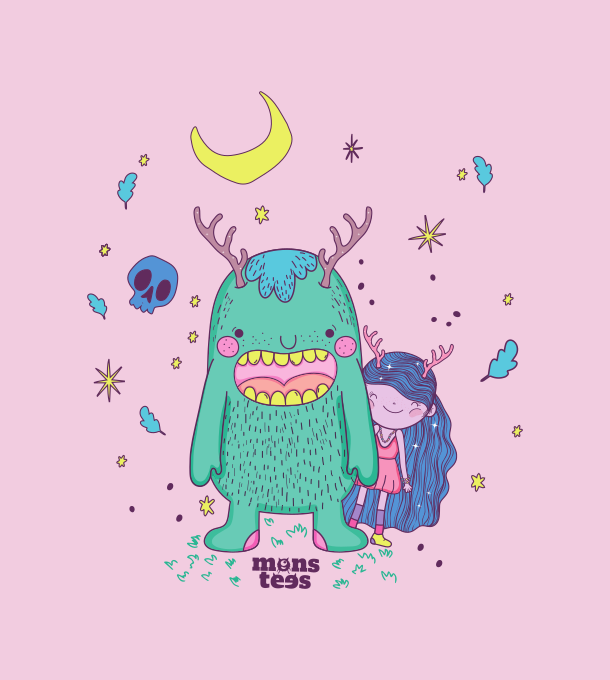 Monster Friend Girls(1-6Y)