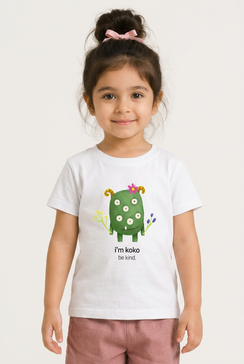 Myra in Koko tee, close portrait