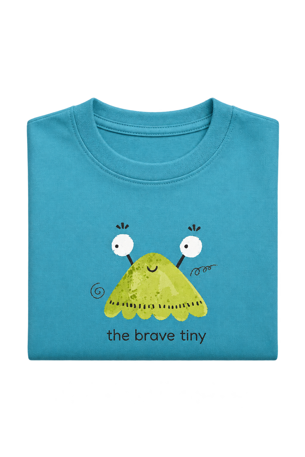 The brave tiny tee, folded
