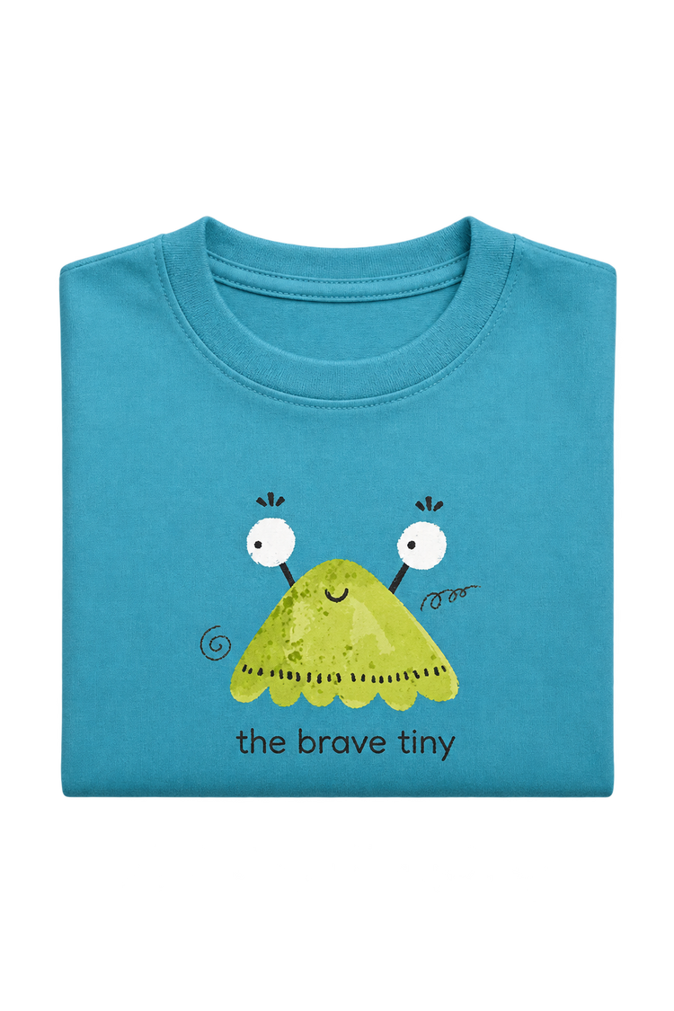 The brave tiny tee, folded