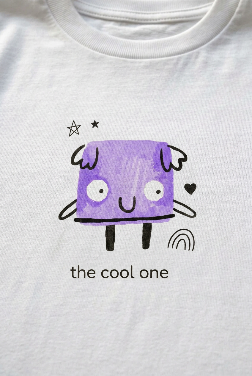 The cool one print close-up