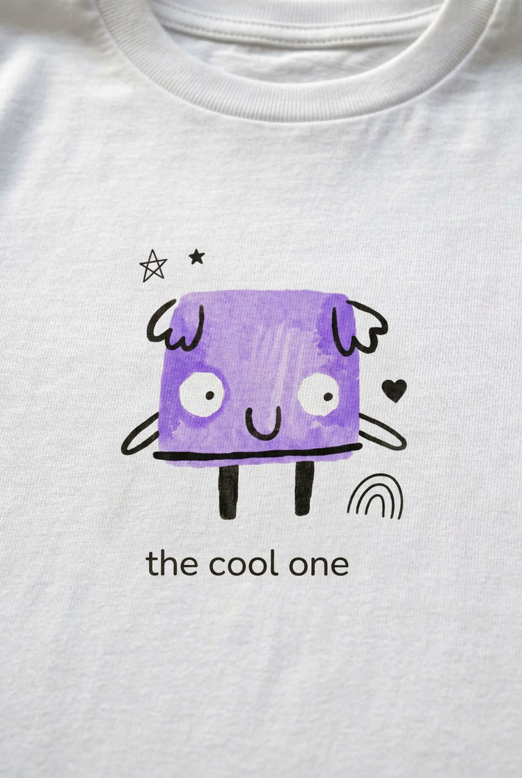 The cool one print close-up