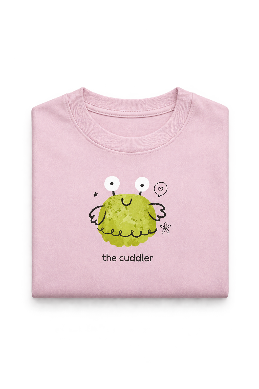 The cuddler folded