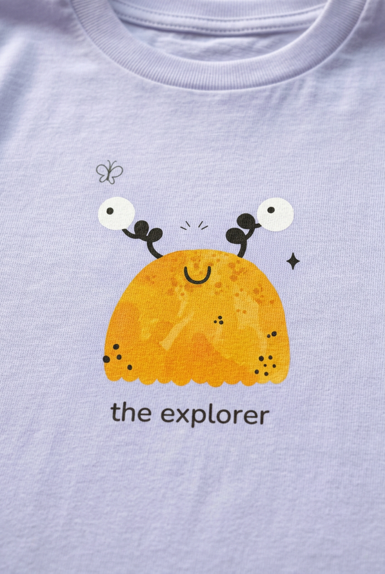 The explorer print close-up