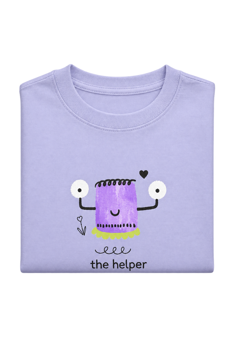 The helper tee, folded