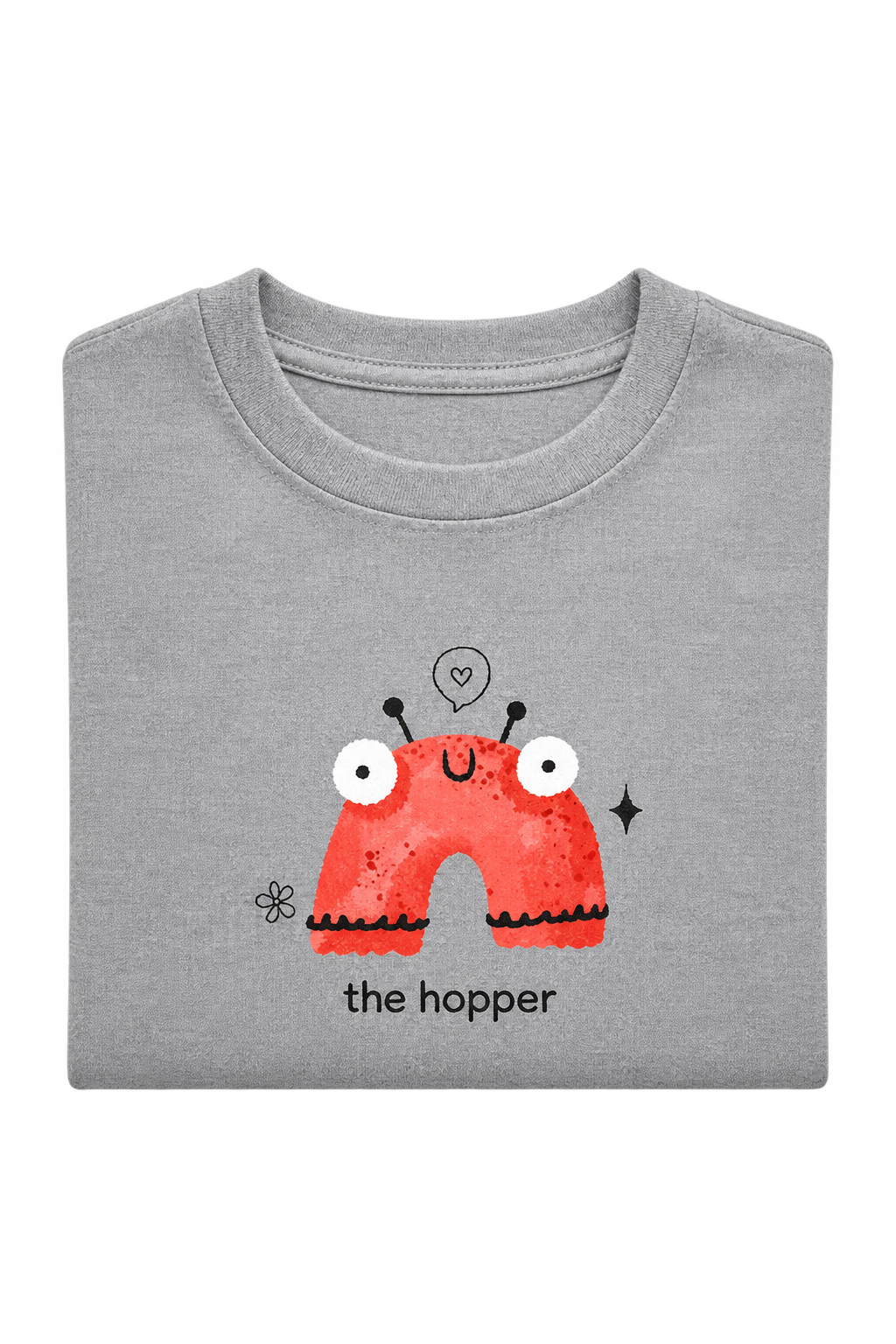 The hopper tee, folded