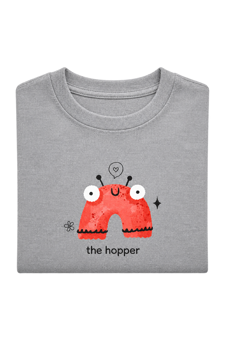 The hopper tee, folded