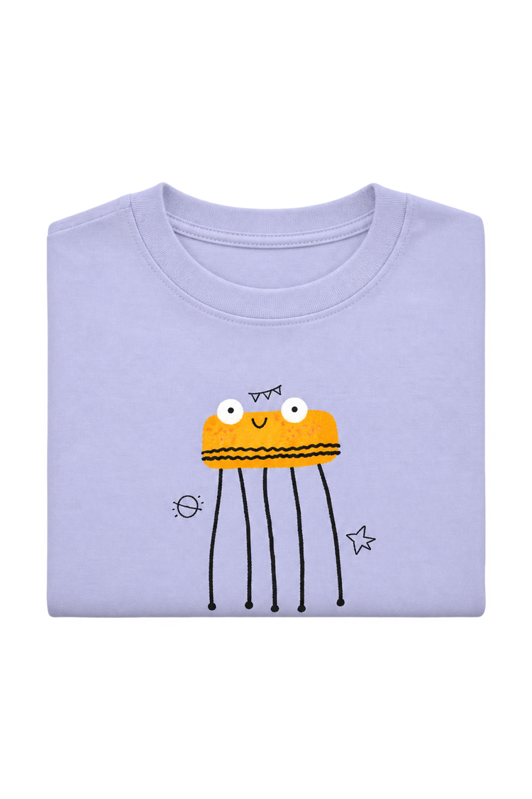 The tall one tee, folded
